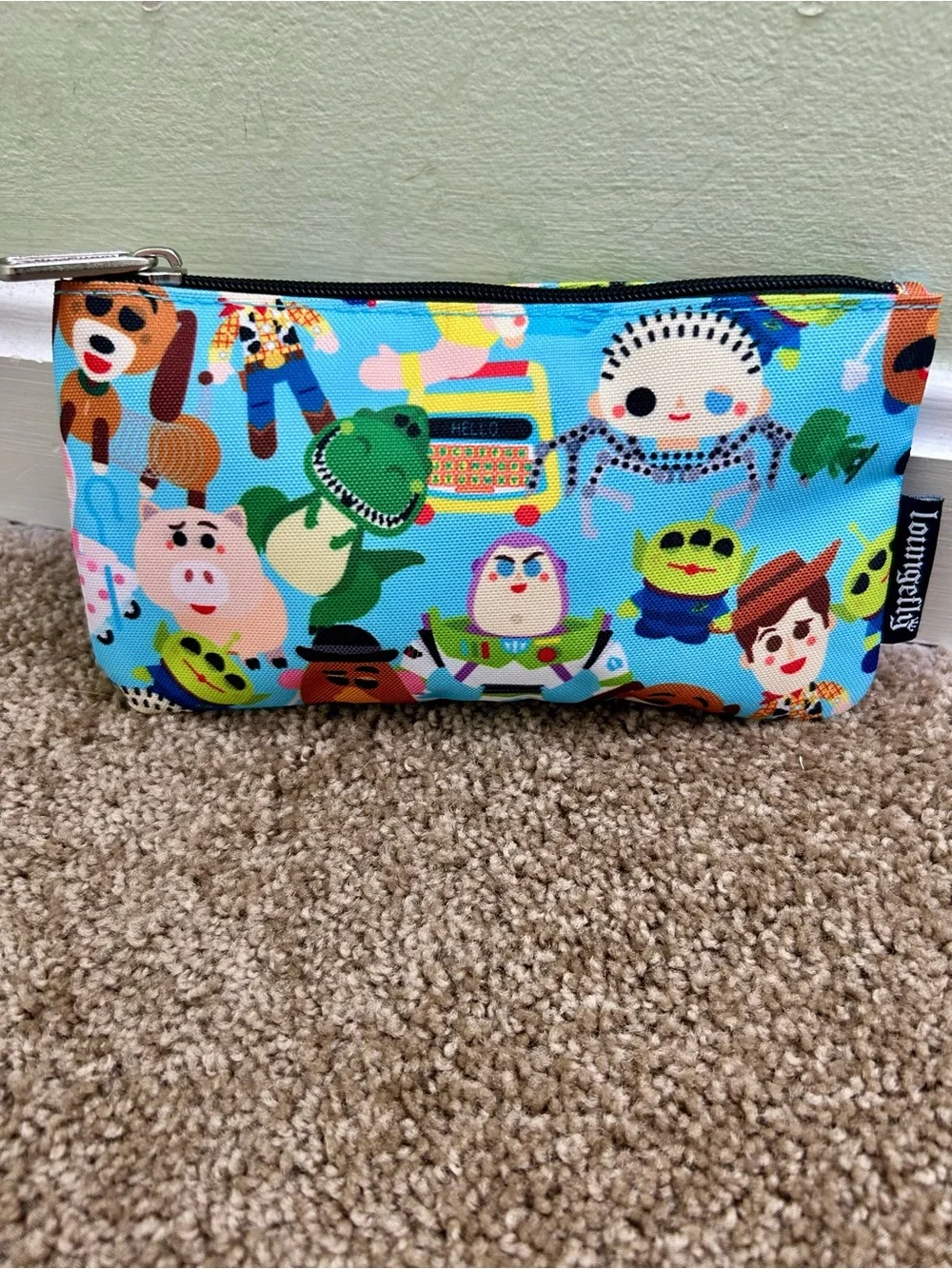 New Disney Loungefly Cuties Coin Cosmetic Zip Pouch